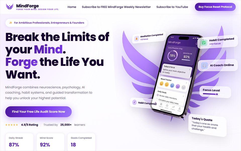 MindForge website