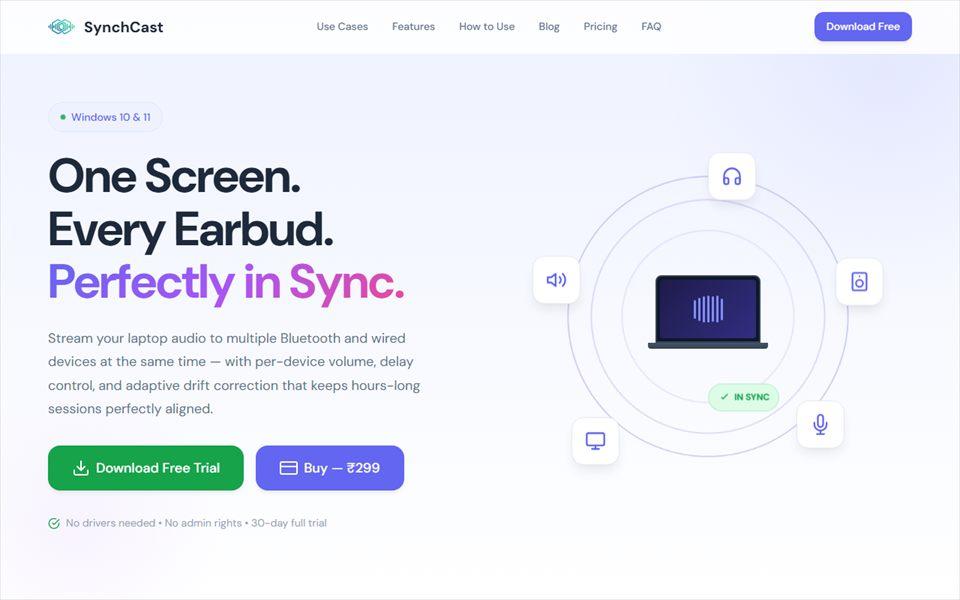 SynchCast website